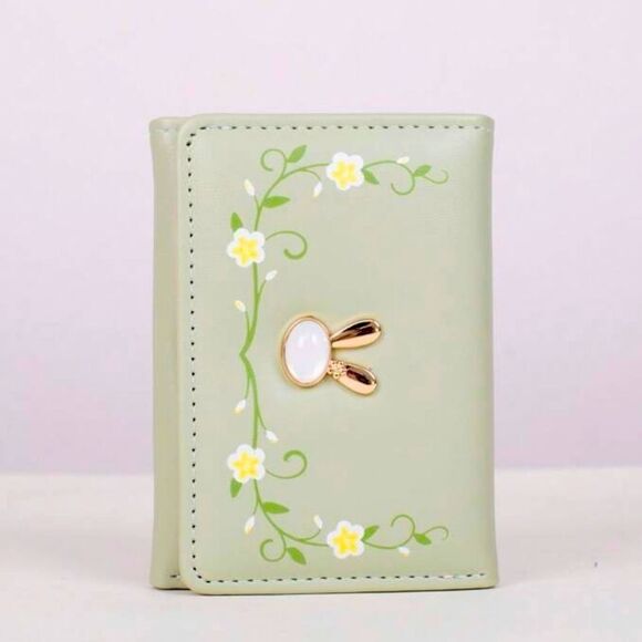 SALE Kawaii Bunny Rabbit Spring Green Wallet - Picture 2 of 6